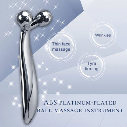 360 Rotate Silver Thin Face Full Body Shape Massager